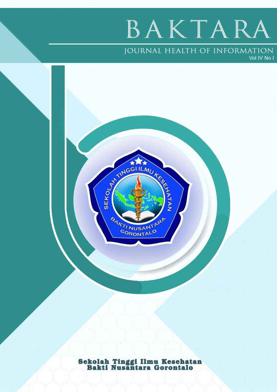 					Lihat Vol 4 No 1 (2024): BAKTARA JOURNAL OF HEALTH INFORMATION
				